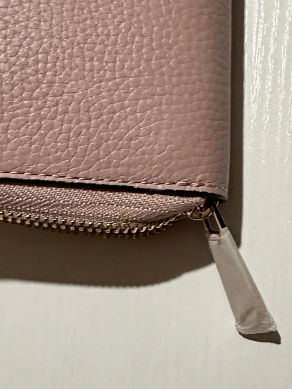Michael Kors Dusty Pink Pebbled Leather Wristlet Wallet